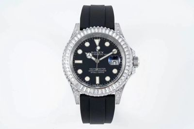 ROLEX Yacht-Master Black Face Replica with Diamond Bezel 226679TBR 42mm 3235 Movement Mens Watch